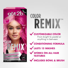 Got2b Color Remix pastelizer blend with conditioner for soft pastel shades.