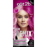 Got2b Color Remix Shocking Pink cream application for bold at-home color results.
