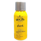 Got2B Glued Blasting Freeze Spray 2 oz bottle close-up highlighting ultra-strong hold for bold styles