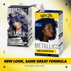 got2b Metallics Blue Mercury M67 color swatches displaying vibrant cool-toned results