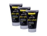 Got2B Ultra Glued Invincible Styling Gel 3Pack pack shot for versatile, long-lasting hold