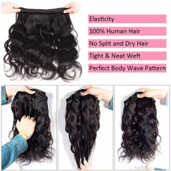 Gotcosy 14A body wave bundles 22-inch length for versatile styling and fuller looks.