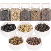 GOTDYA 2500pcs 5mm hair beads closeup for secure extensions.