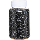 GOTDYA 5mm black extension beads for secure hair extensions.