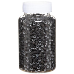 GOTDYA extension beads 5mm dark brown closeup showing secure insertion for extensions