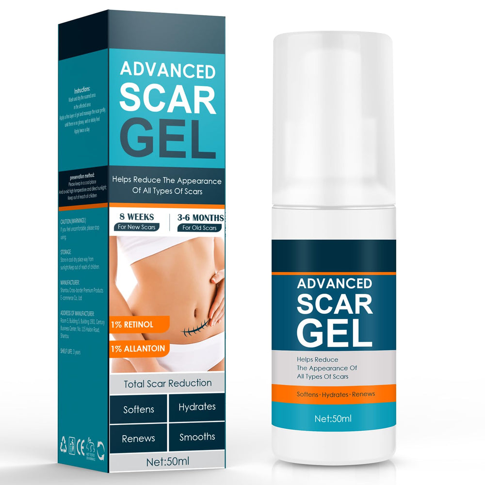 Gowgaw Scar Gel bottle pour enables easy, mess-free application for scar care.