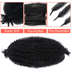 GOWIT Marley Hair springy Afro twist in use for versatile protective styling.