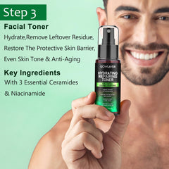 GOWLAVER men's scrub beads illustrating exfoliation and smoother texture.