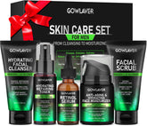 GOWLAVER men's skin care set packaging; all-in-one kit for gifting and daily grooming.