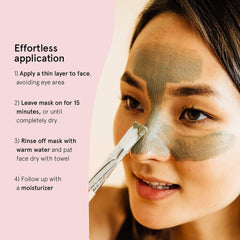 Grace & Stella Dead Sea Mud Mask 120ml texture closeup shows mineral-rich clay for purification.