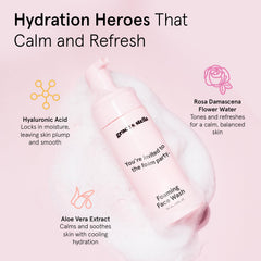 Grace & Stella fragrance-free face wash with aloe vera, ideal for sensitive skin.