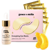 Grace & Stella gold eye mask 48-pair pack ready to depuff and brighten under eyes.