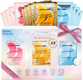 Grace & Stella under-eye patches packaging highlights holiday gift-set and vegan branding.