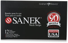Graham Medical Sanek neck strips pack displayed for easy access and clean grooming prep.