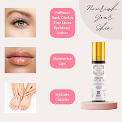 Grandma Flo's Naturals castor oil roll-on eyelashes for nourishing care