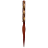 GranNaturals soft boar bristle teasing brush with white bristles for gentle volume