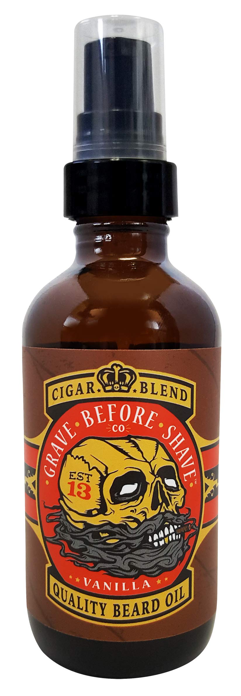 Grave Before Shave beard oil cigar blend 4oz bottle for beard conditioning and shine