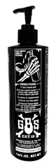 Grave Before Shave pump-top bottle in use for daily beard care.