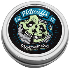 Grave Before Shave Fisticuffs strong hold mustache wax tin for lasting styling