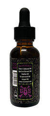 Grave Before Shave Voodoo Blend label closeup highlights sage and cedarwood scent.