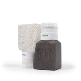 Gravel 3oz travel bottles front view showing compact TSA-friendly design for easy airport packing