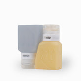 Gravel travel bottles 3oz leakproof design keeps liquids secure on flights.
