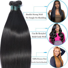 Great Grace 20-inch straight Brazilian hair bundle for versatile styling options.