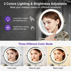 GREENFROM 15x-detail shot highlights precise lash, brow, and skincare tasks