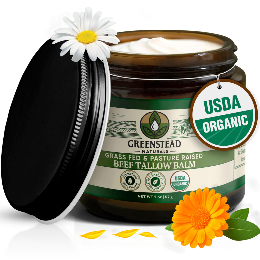 Greenstead Naturals whipped-tallow-face texture for deep hydration and soft skin