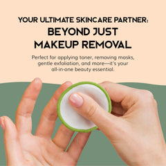 Greenzla bamboo cotton polyester pads offer soft, absorbent cleansing for all skin types.