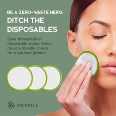 Greenzla round storage box safely stores pads between uses.