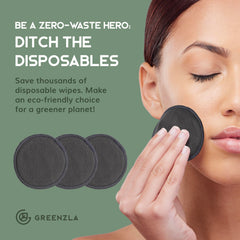 Greenzla travel cotton pouch on the go highlights portable skincare storage.