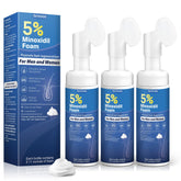 Greoay 5 Percent Minoxidil Foam bottle demonstrates convenient scalp application for gradual thinning support