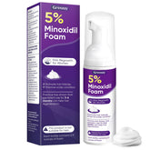 Greoay minoxidil foam bottle close-up for scalp health and hair vitality