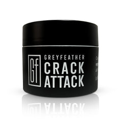 Greyfeather Crack Attack Hand Cream bottle shows fast-absorbing hydration.