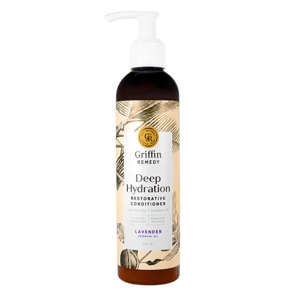 Griffin Remedy Restorative Conditioner pump bottle for smoother, more manageable hair.