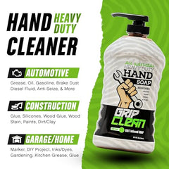 Grip Clean mechanics-scrub application close-up highlights effective dirt lifting.