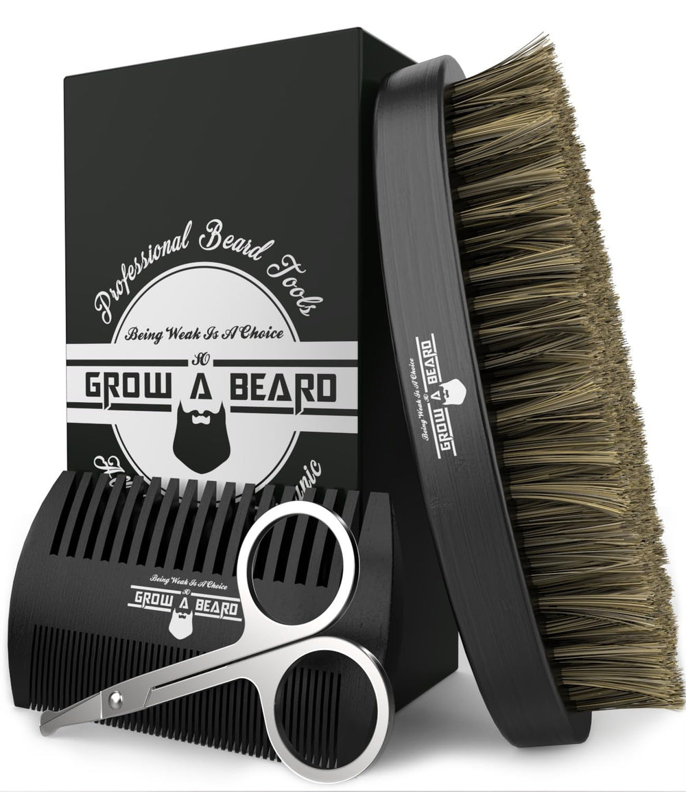 Grow Alpha Beard pocket-size brush for on-the-go grooming