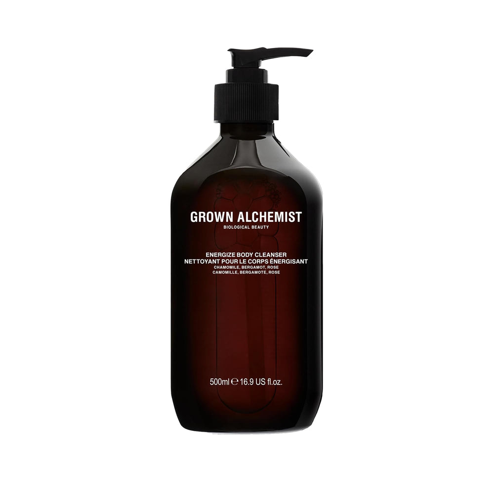 Grown Alchemist Energize Body Cleanser bottle with pump for a refreshing, energizing cleanse