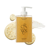 Growus Sea Salt Therapy Shampoo bottle shows a clean, clarifying cleanse for the scalp.