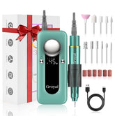 Groyal electric nail drill 45000rpm cordless for fast shaping of acrylic and gel nails.