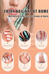 Groyal electric nail drill battery display shows charge and speed for easy cordless use.