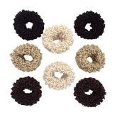 Grutyopkn plush scrunchie 8pcs pack – soft texture for comfortable wear.