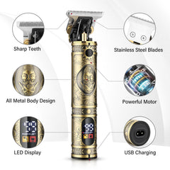 GSKY USB recharge cable for cordless trimming and quick top-ups.