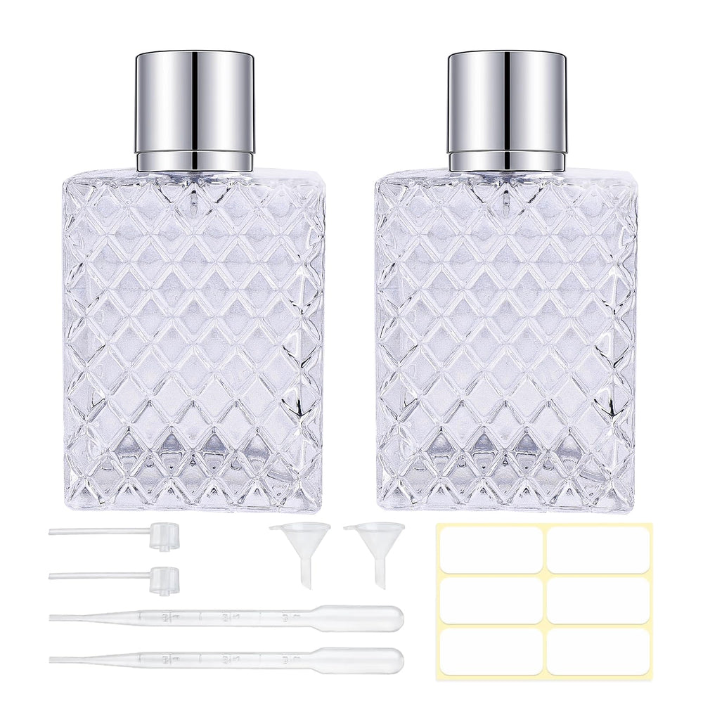 Gsteng 100ml glass perfume bottle with cap for spill-free storage