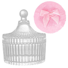 Gsteng large body powder puff in hand delivers smooth, even coverage.