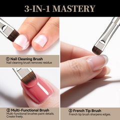 GSWOI high-density bristles nail brush reduces shedding for consistent results