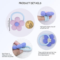 GTTUKK sunflower-braided-elastic-3d-flower-design closeup highlights playful design for school and play