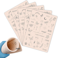 Guapa: piel de práctica 3 mm para trazos precisos en tatuajes.