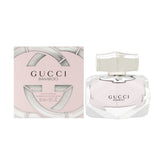 Gucci Bamboo perfume bottle close-up; elegant, long-lasting scent for daily sophistication.